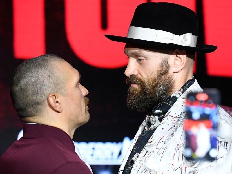 Usyk, Fury engage in 11-minute staredown ahead of Riyadh boxing rematch