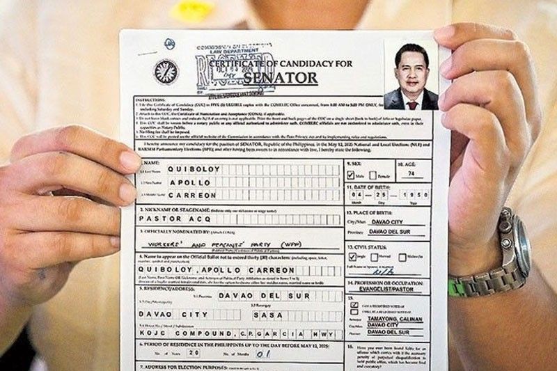 Disqualification vs Quiboloy ibinasura ng Comelec, Senate bid tuloy