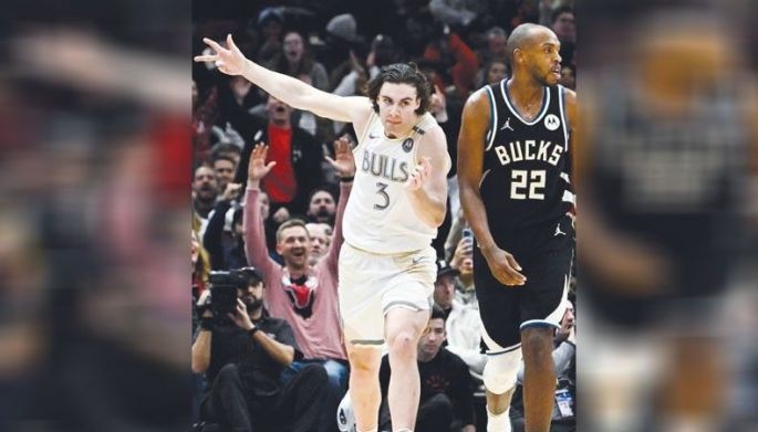 Giddey bumandera sa pagsuwag ng Bulls sa Bucks