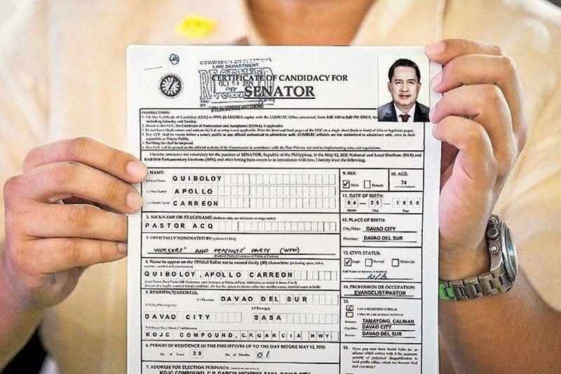 Comelec slammed for allowing Quiboloy in 2025 polls