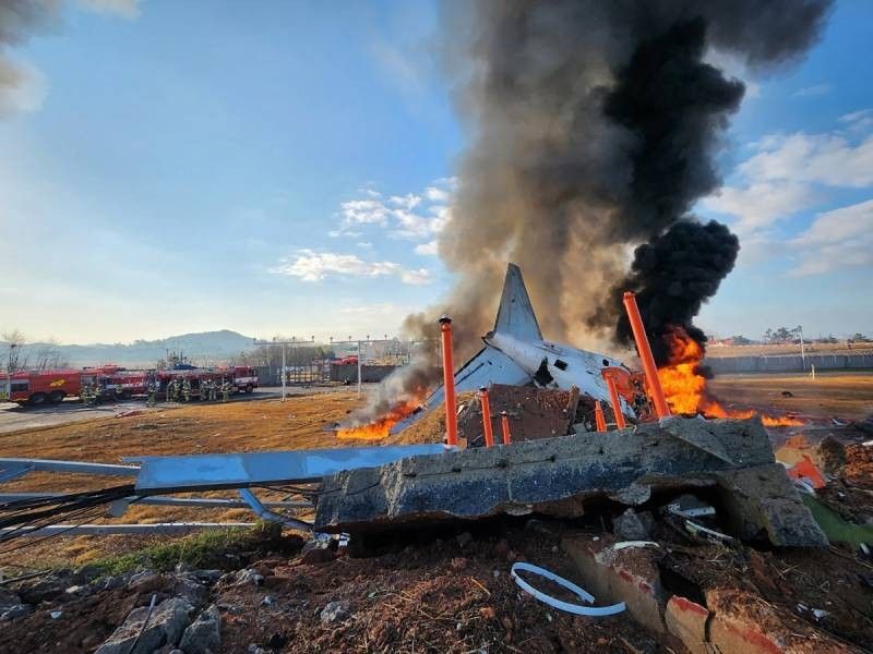 Plane with 181 on board crashes in South Korea, killing 85