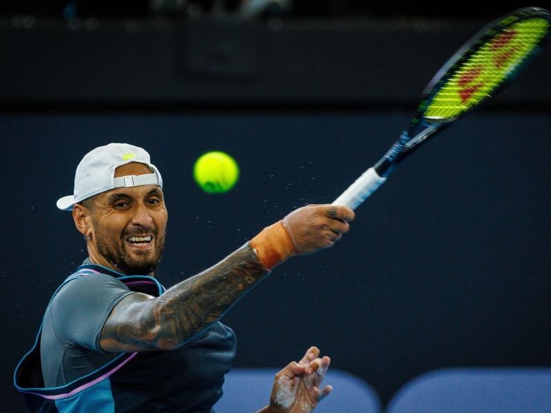 Kyrgios goes down fighting on return; Sabalenka wins season-opener