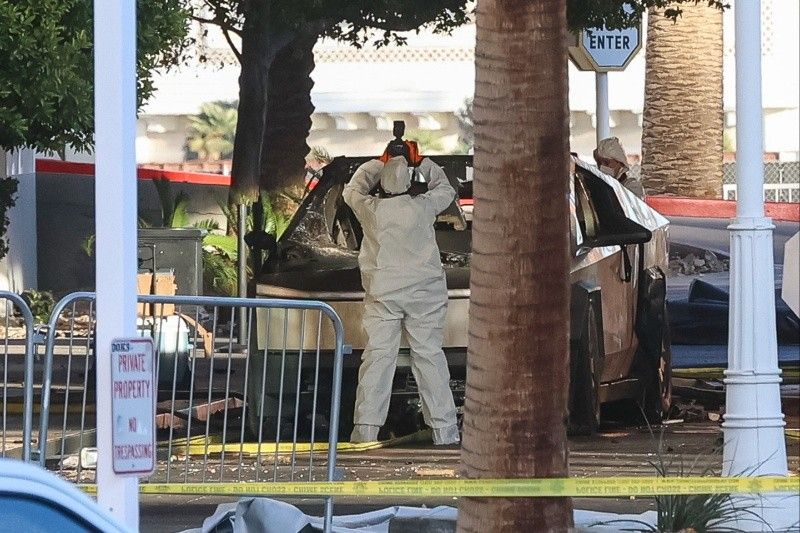 Tesla Cybertruck explodes outside Trump hotel in Las Vegas, killing one