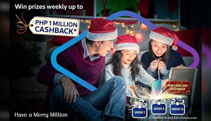 Have a Merry Million this January: Be the grand prize winner of P1 million cashback!