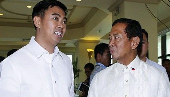 Former Vice President Jejomar Binay Sr. and his son, former Makati mayor Jejomar Erwin &quot;Junjun&quot; Binay Jr.