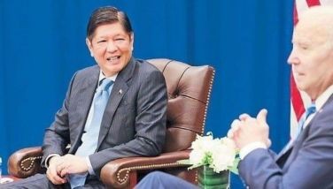 File photo shows President Marcos meeting with US President Joe Biden on the sidelines of the United Nations General Assembly in New York last September.