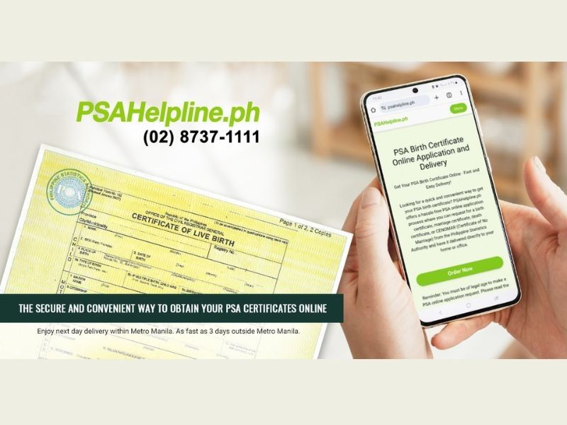 PSAHelpline.ph offers fast, secure way to obtain PSA certificates