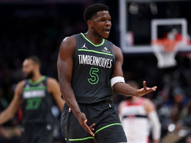 Timberwolves' Edwards fined anew for 'obscene gestures'