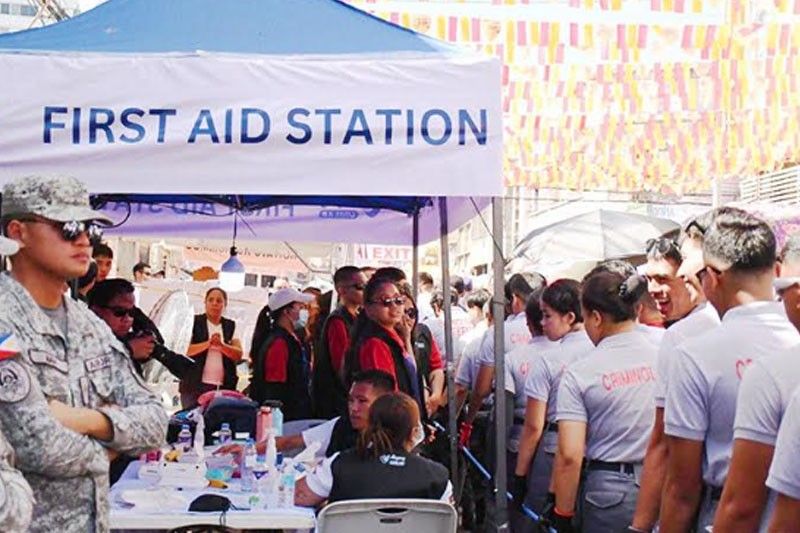 First Aid Station Ready to Serve Fiesta SeÃ±or Devotees