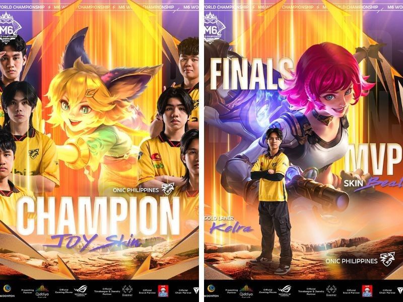 ONIC Philippines selects Joy for M6 champion skin; Beatrix for Finals MVP skin