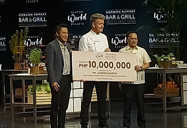 Gordon Ramsay, Newport World Resorts pledge P10M for food security in the Philippines