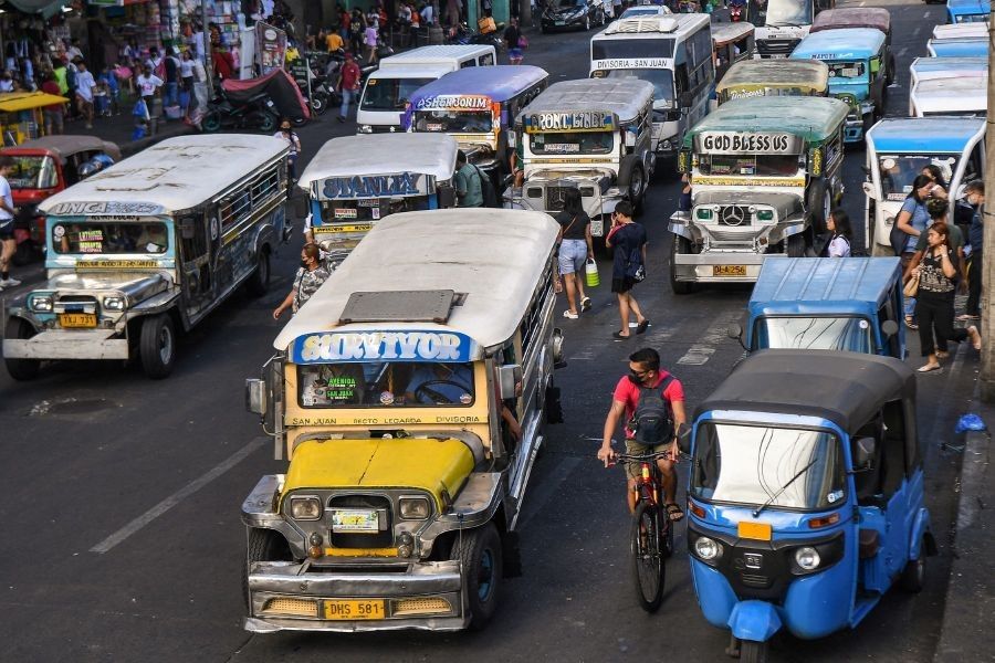 Traditional jeepneys in Manila