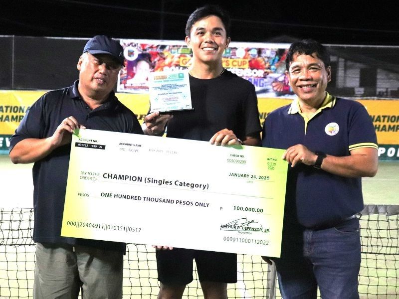 Olivarez edges Arcilla to cop National Open Tennis crown