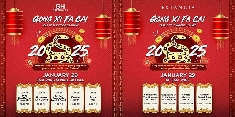 Ring in a prosperous Year of the Snake at GH Mall and Estancia Mall