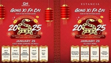 Ring in a prosperous Year of the Snake at GH Mall and Estancia Mall