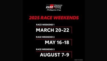 The dates are here for Toyota Gazoo Racing Philippine Cupâs 11th season