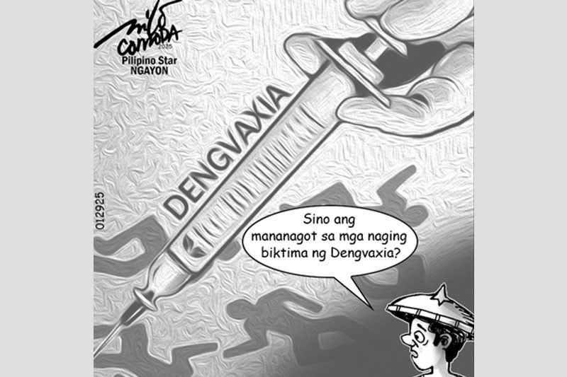 EDITORYAL â Sino ang mananagot sa victims ng Dengvaxia?