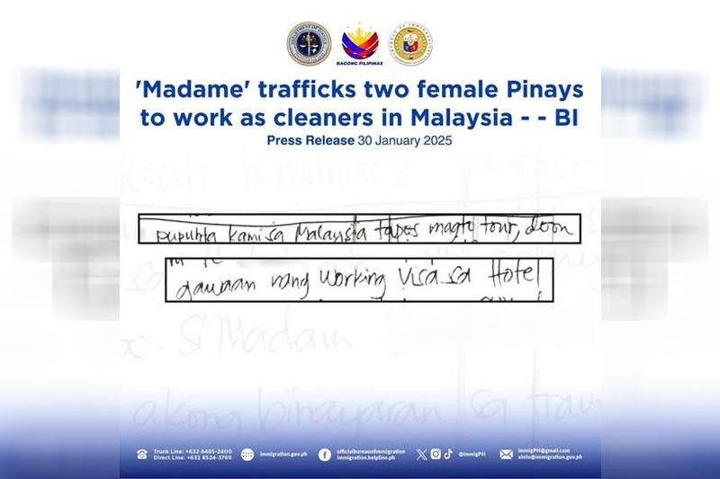 2 Pinay na biktima ng human trafficking nasagip