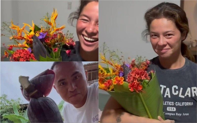 Philmar Alipayo surprises Andi Eigenmann with bouquet of flowers, 'puso ng  saging' | Philstar.com