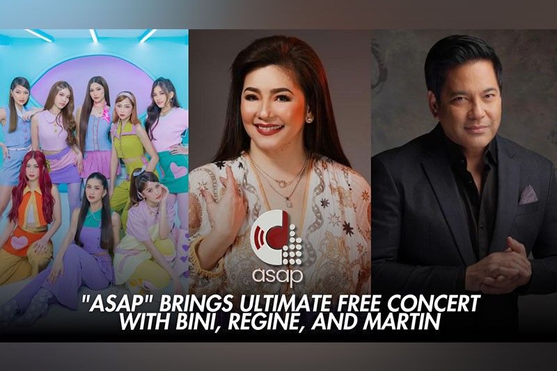 BINI, Regine, at Martin, may world-class free concert! | Pilipino Star ...