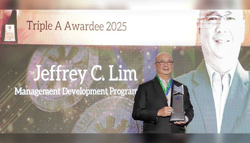 SM Prime president earns prestigious Triple A Award from AIM