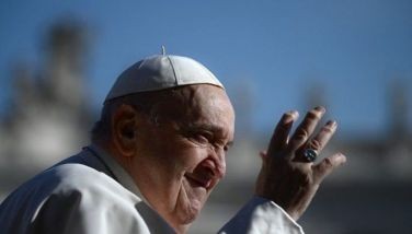 Pope Francis waves to the crowd during the weekly general audience on March 20, 2024 at St Peter's square in The Vatican. Pope Francis &quot;spent calm night, is resting&quot;, the Vatican said in the morning update on February 28, 2025. Pope Francis's condition was continuing to improve, as the 88-year-old pontiff marked two weeks in hospital with pneumonia in both lungs. 