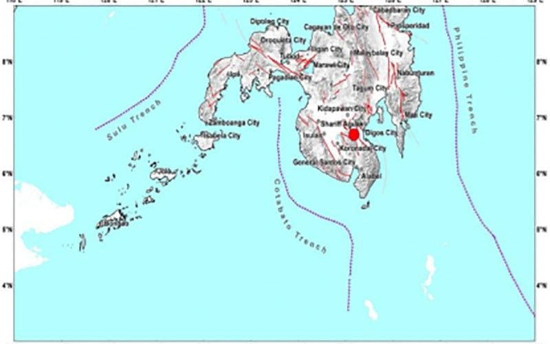 Magnitude 5 quake jolts Davao del Sur