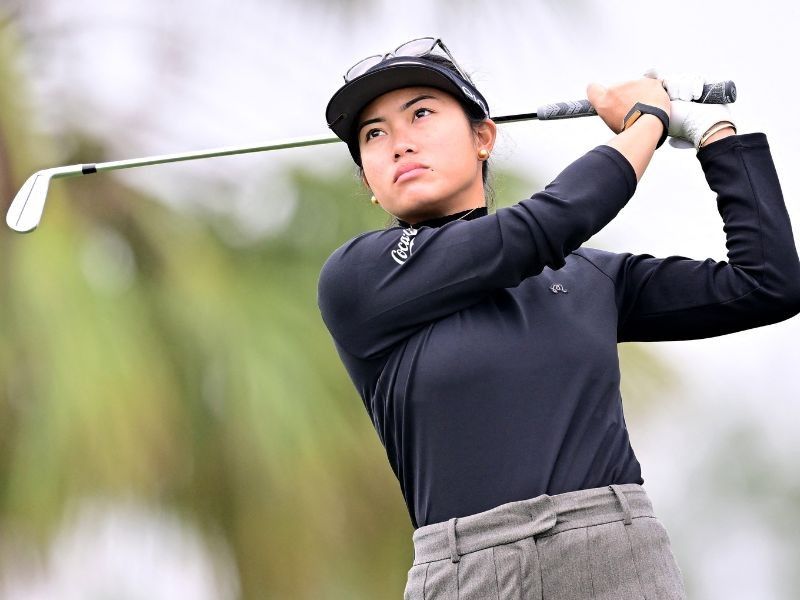 Pagdanganan falls short as Korda powers into joint lead