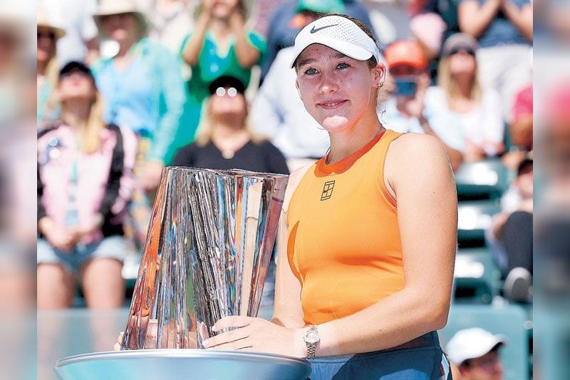 Andreeva sustains rise, bags Indian Wells crown