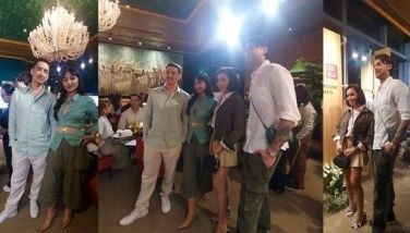 Nadine Lustre, Christophe Bariou; Kyline Alcantara, Kobe Paras double-date at Vogue-Uniqlo dinner