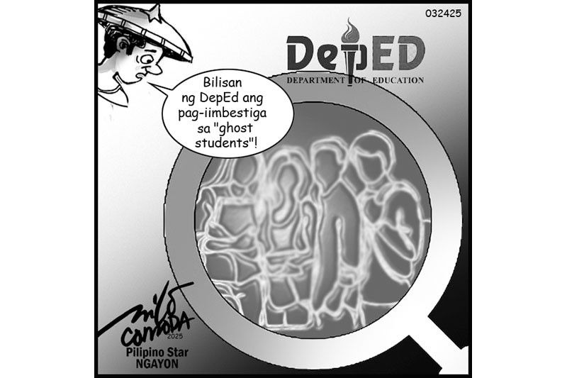 EDITORYAL - DepEd, no action pa sa â��ghost studentsâ��