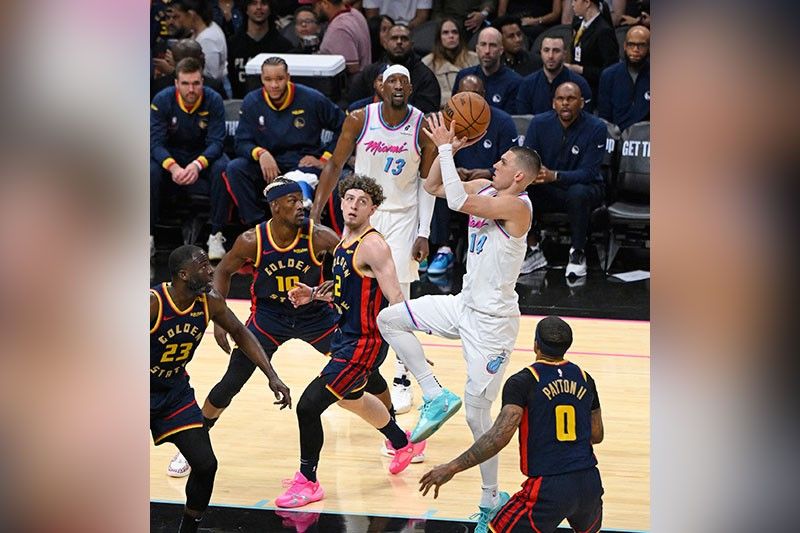 Heat milampaso sa Warriors