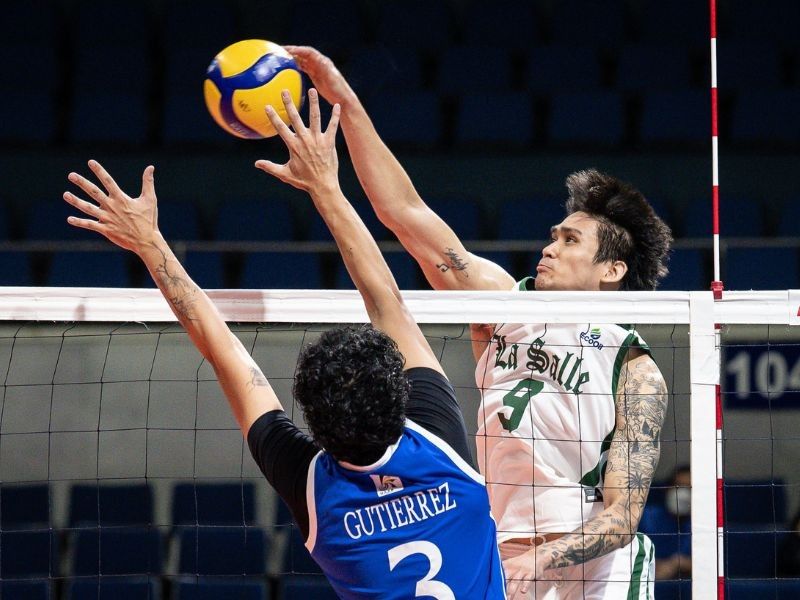 Green Spikers edge Blue Eagles in grueling five-setter