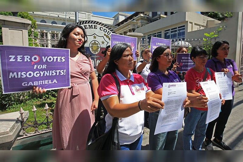 Disbar Disbar ‘sexist’ Pasig candidate, Gabriela urges SC | Philstar.com