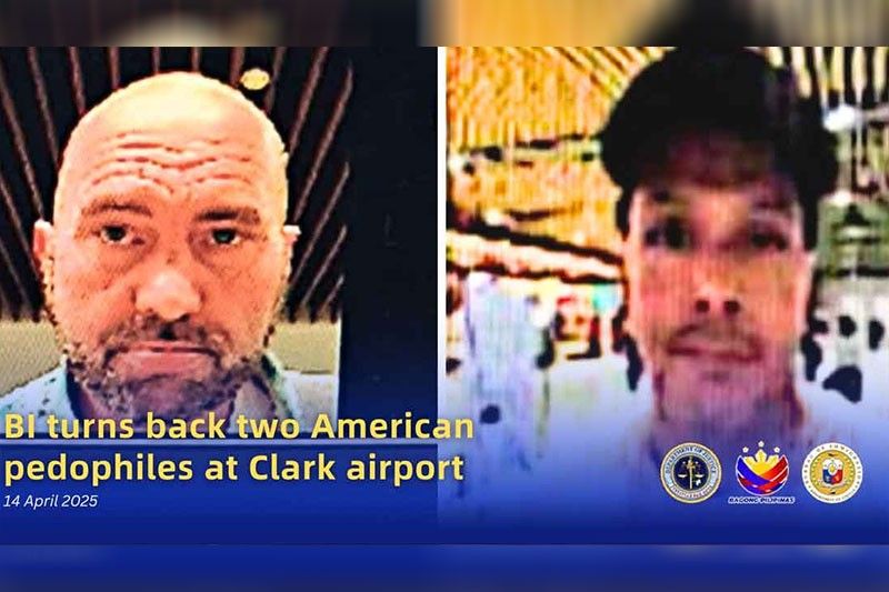 BI prevents entry of 2 American pedophiles at Clark