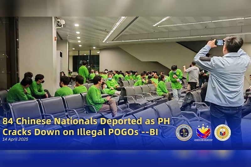 BI deports 84 Chinese POGO workers