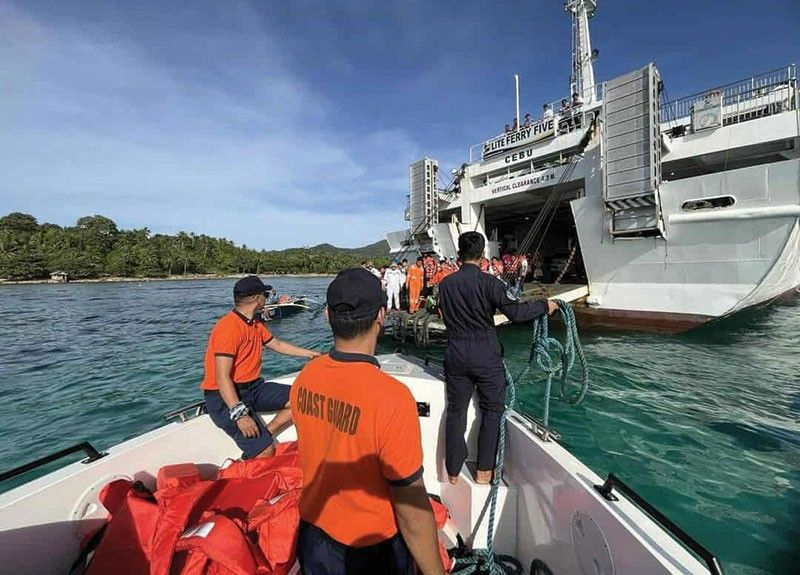 Barko nasangad, 500 pasahero gi-rescue