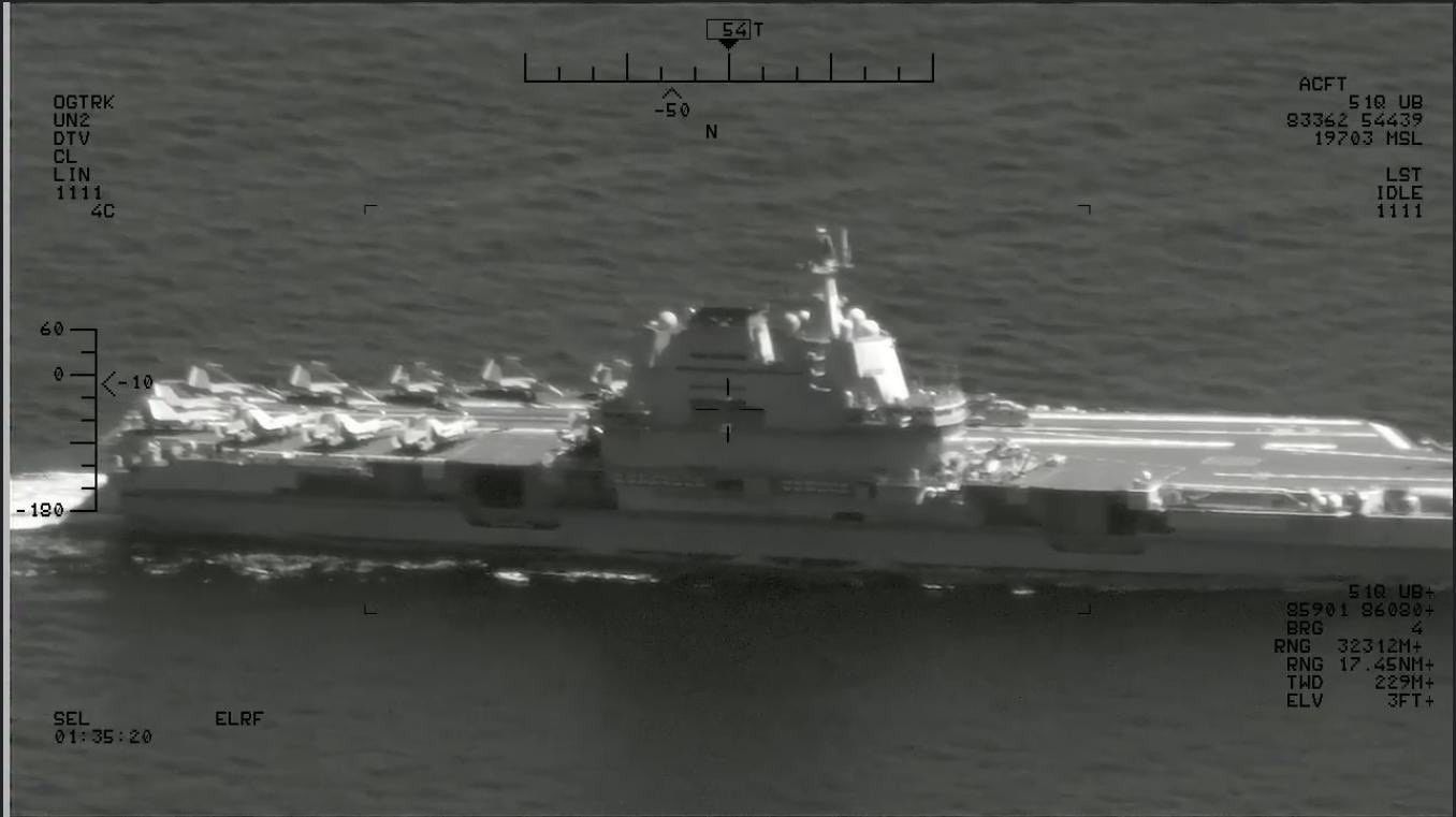 Chinese aircraft carrier seen near Luzon amid Balikatan