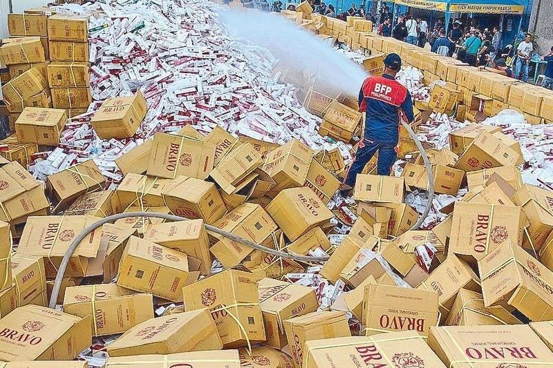 Tobacco firms ikinatuwa pagkakasabat ng BOC sa P83.7 milyong smuggled yosi