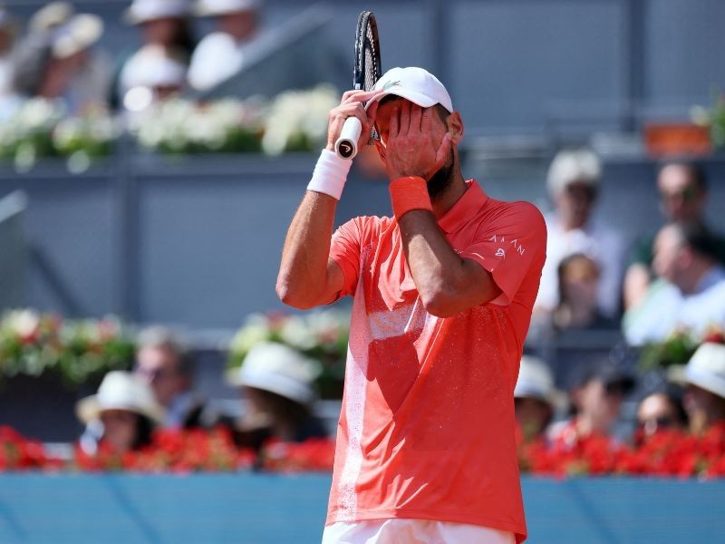 Djokovic crashes to nervous Arnaldi in Madrid opener, Swiatek advances