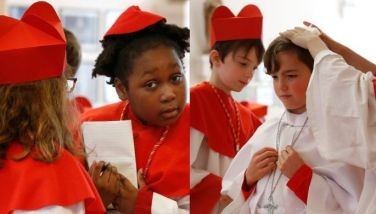 US children 'elect' Augustine in mock conclave