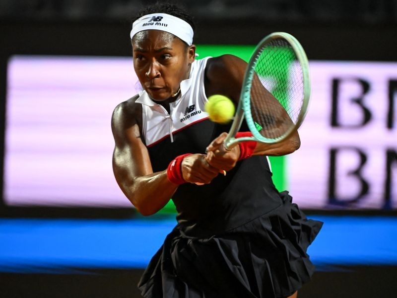 Gauff holds nerve to join Sabalenka in Italian Open third round