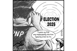 EDITORYAL - Tiyakin ng PNP ang mapayapang election