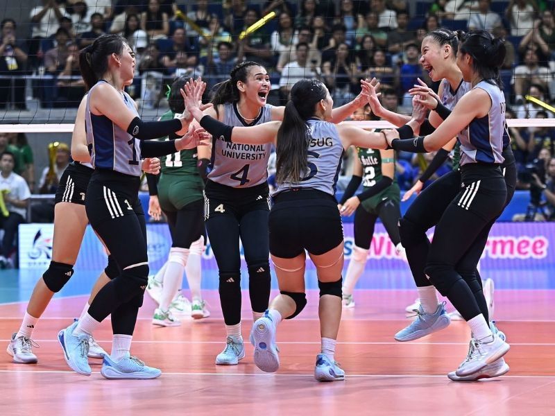 Lady Bulldogs on verge of title repeat, trounce Lady Spikers in Game 1