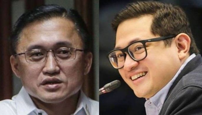Combination photo shows Incumbent Sen.&Acirc;&nbsp;Bong Go and former senator Bam Aquino.