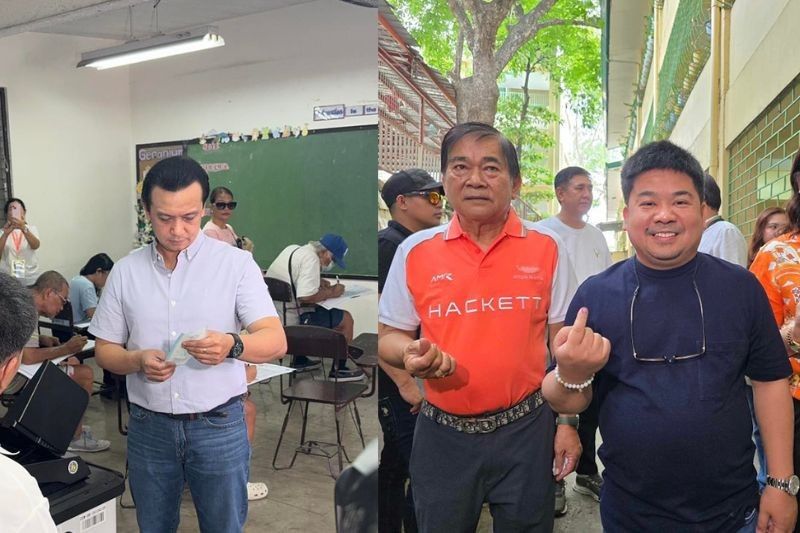 Orange vs. Blue: Malapitan, Trillanes mark ballots as they face off in Caloocan