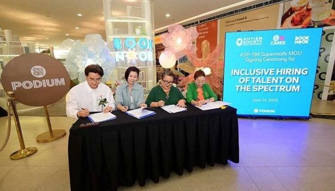 Autism Society Philippines, mall chain sign employment inclusivity partnership