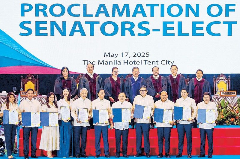 Comelec proclaims winning senators