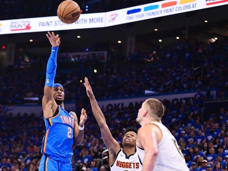 Thunder drown Nuggets, meet Wolves in NBA West finals