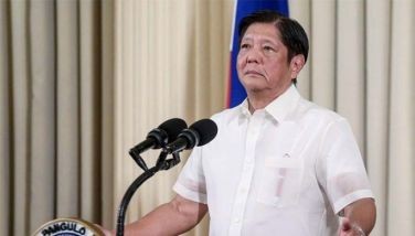 President Ferdinand Marcos Jr. holds a press conference at Malaca&Atilde;&plusmn;ang on March 11, 2025.